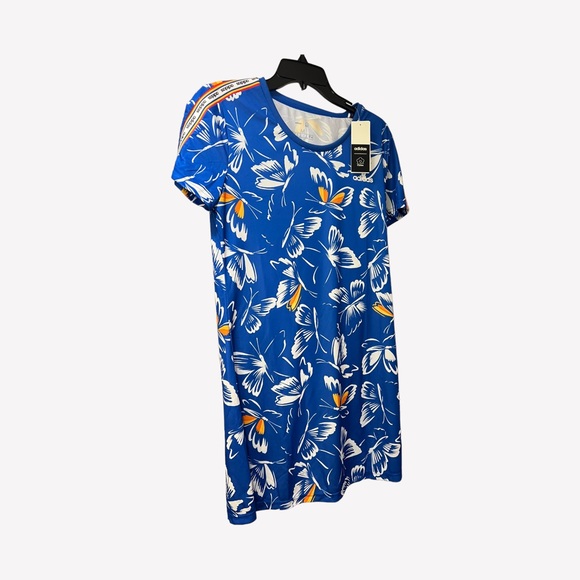 ADIDAS FARM RIO BUTTERFLY ROYAL BLUE THREE STRIPE ROYAL BLUE DRESS RAINBOW PRIDE - Picture 6 of 11